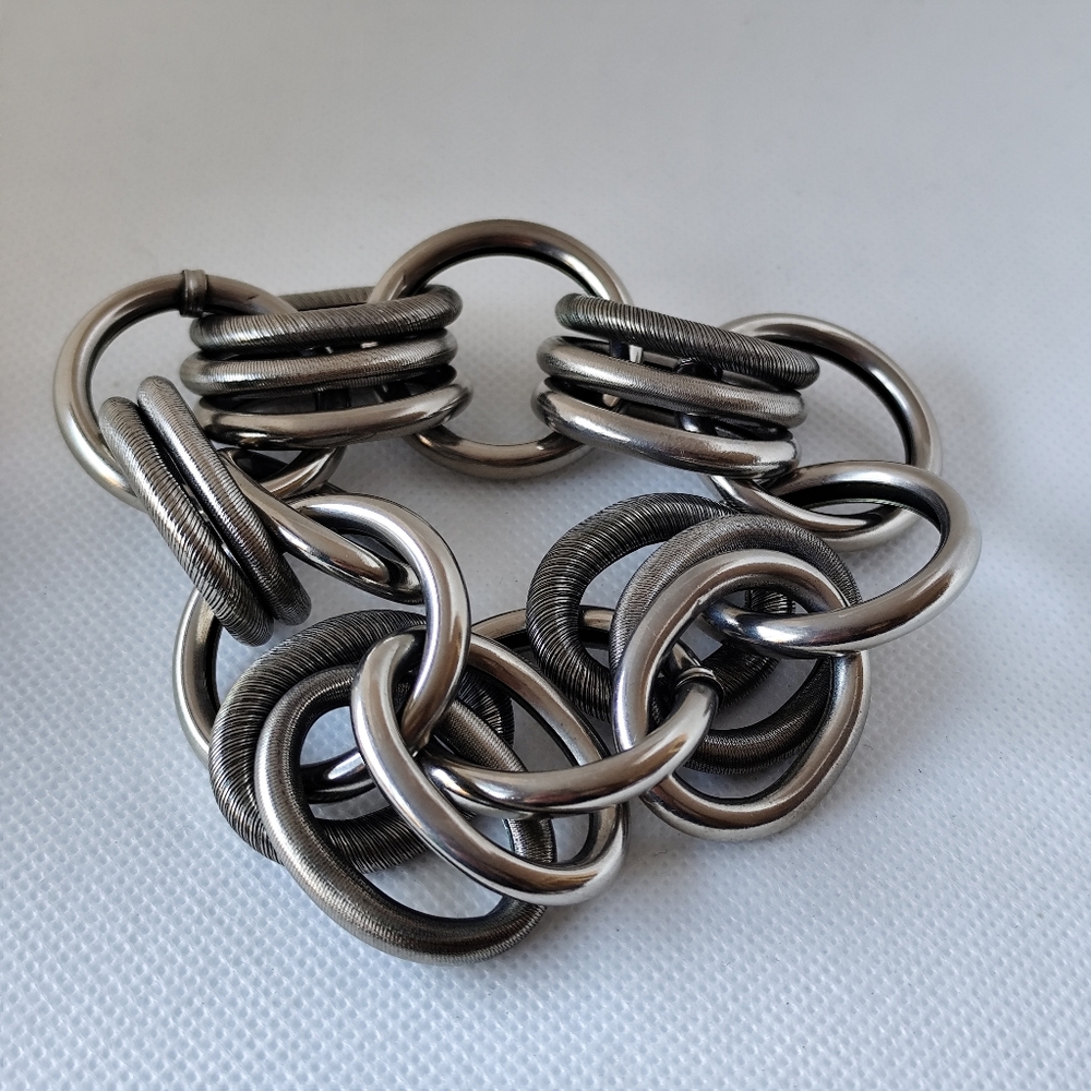 Chunky Stainless Steel Mobius Bracelet
